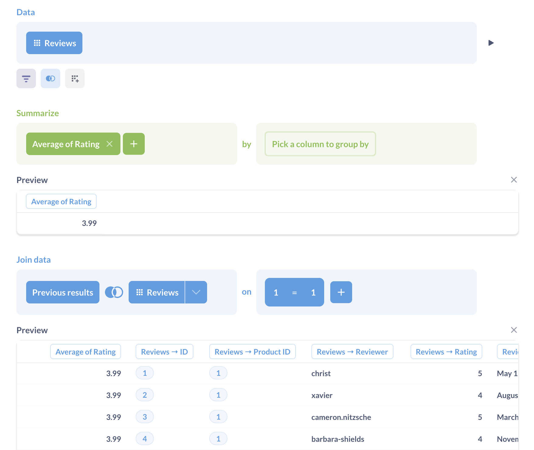 Join with custom expression