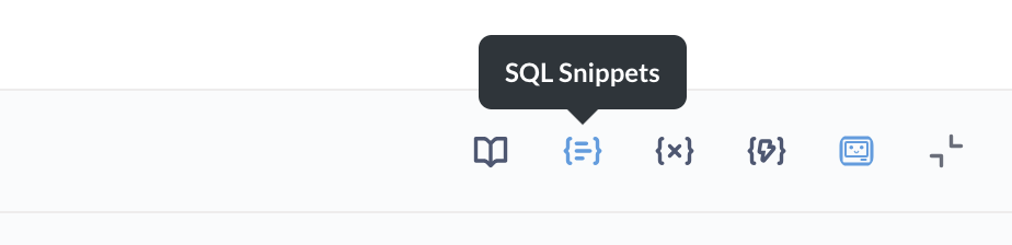 Open snippet sidebar